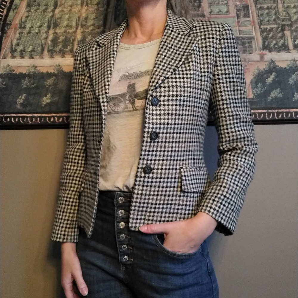 BESTI BELLI check plaid blazer jacket S P